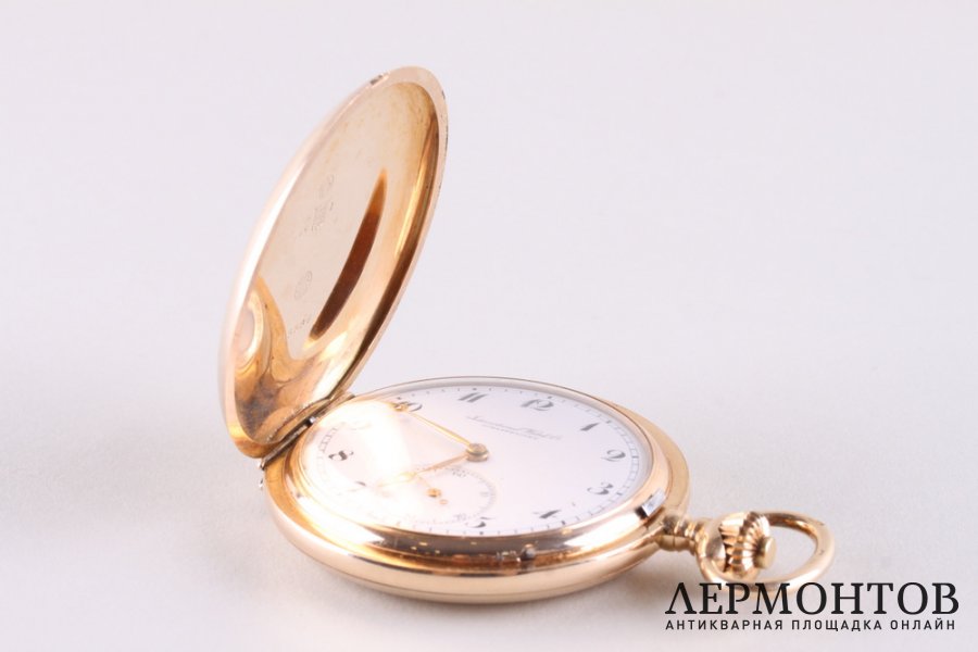 Часы мужские карманные International Watch Co. Золото 585. Швейцария, 1900е-1920е