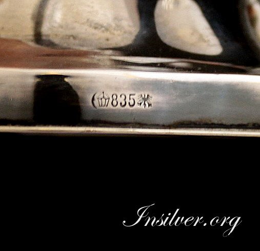 Подсвечник. Серебро 835. Германия *