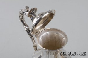 Кофейник в стиле барокко. Martial Fray. Серебро 950 пробы. Франция, XIX век.