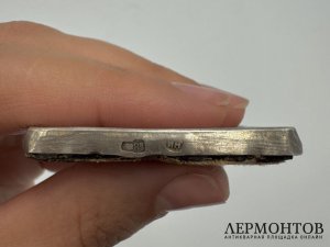 Икона Явление Богородицы Сергию Радонежскому. Россия, 19 век. Серебро 84 пробы.