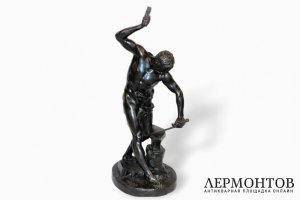 Скульптура. Кузнец. Бронза. Eugene-Ernest Chretien. Франция