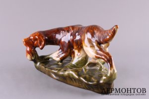 Статуэтка Собака с дичью. СССР, 1950-60 е гг.