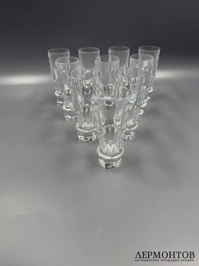 Набор для водки и икры «Harcourt Abysse». Хрусталь, Baccarat, Thomas Bastide