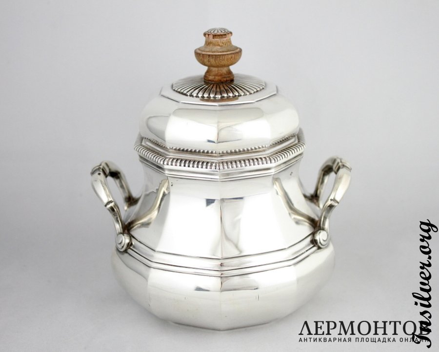 Сахарница Puiforcat. Серебро 950. Франция