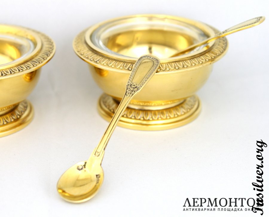 Солонки Tetard. Серебро 950. Франция