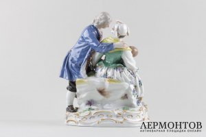 Скульптурная аллегория Семья. Германия, MEISSEN, XIX век.