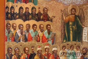 Икона О Тебе Радуется. Россия, Палех, сер. 19 в. Дерево, левкас, темпера. Редкая.
