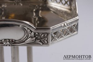 Ваза конфетница в классическом стиле. Серебро 800 пробы. Германия, нач. XX в.