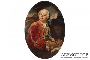 Картина. Портрет М.В. Ломоносова. Яковлев Василий Николаевич. Холст, масло. 1940-е гг