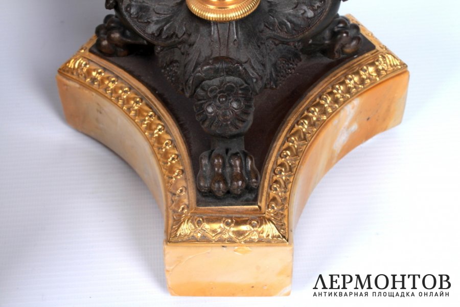 Каминная тройка с фигурой музы Урании. Франция, Париж, 2 пол. 19 в.