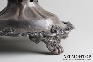 Самовар-ваза дольная. Федор Эмме. Медь, серебрение. Российская империя, XIX в.