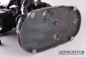 Конь с возничим. П.К. Клодт. Бронза. Российская империя, начало ХХ века.
