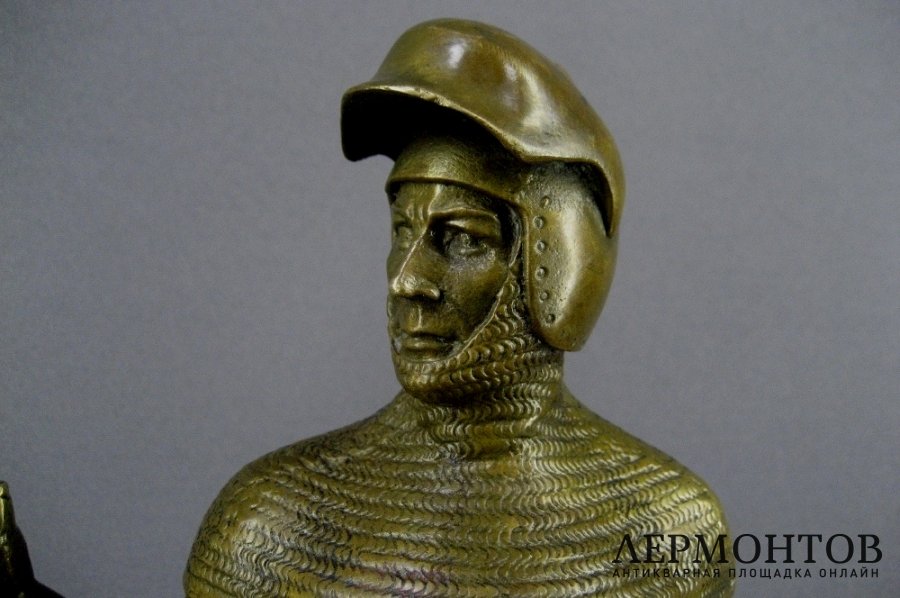 Парная композиция Рыцари. Бронза. Франция, ХХ век. 