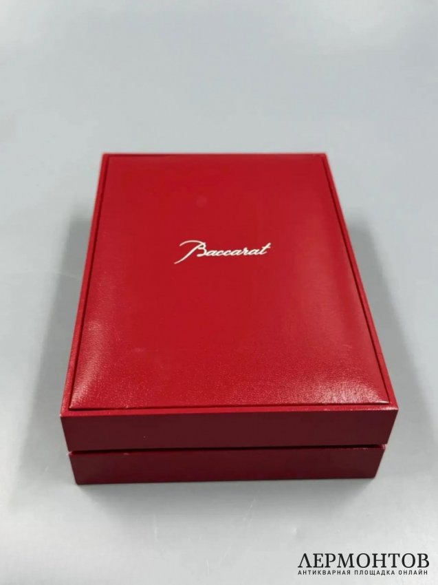 Колье с розовым кристаллом. Серебро 925 пробы, Baccarat, Франция