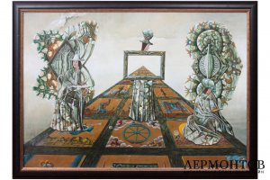 Картина. Зеркало. Таро., 2000 г. А.А. Гажур. Холст, масло.