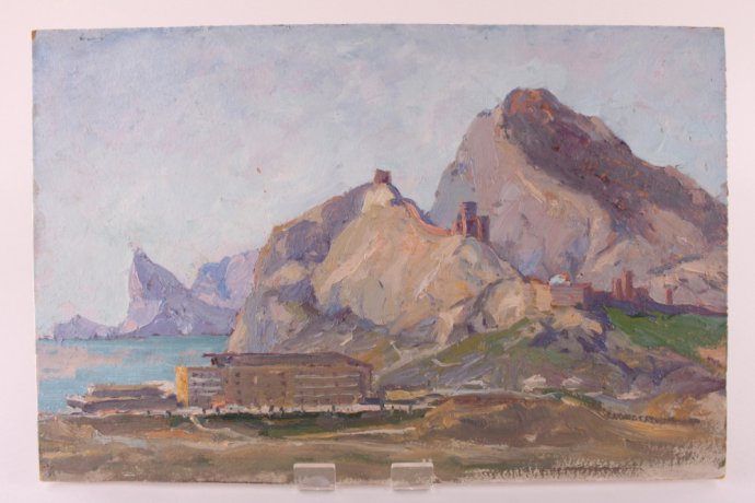 Картина из серии Природа. N7. Чурсин К.Н. Картон, масло. XX в.