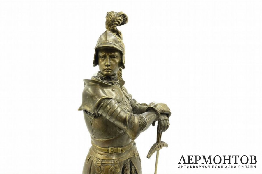 Скульптура Рыцарь Баярд. Франция, G. Omerth, 1920-е гг. Бронза, патинирование.