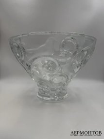 Ваза-чаша «Verone» с голубями. Хрусталь, Lalique, Франция