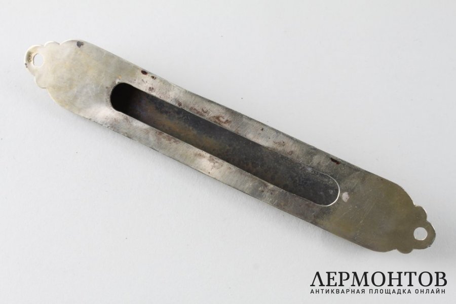 Мезуза. Зап. Европа, 2 пол. 20 в. Серебро 800 пробы, природные камни.