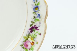 Россия, Императорский фарфоровый завод, 1840-1850 гг. Фарфор, деколь.