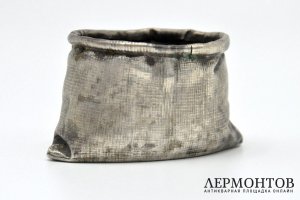 Солонка в русском стиле Мешок. Российская империя, Овчинников, 1869 год.