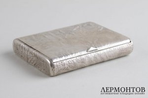Портсигар самородок. Серебро 916 пробы. СССР, 30-40е годы XX в.