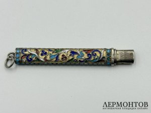 Карандаш. Россия, нач. 20 века. Серебро 84 пробы, эмаль.