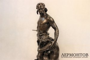 Скульптура. Защитник дома. Бронза Emile-Andre Boisseau. Франция 