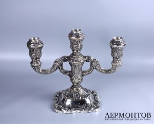 Пара подсвечников. Серебро 925 пробы. Германия, 1940-е гг.