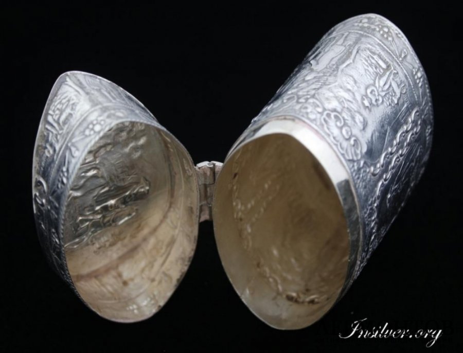 Чайница. Серебро 930. Голландия