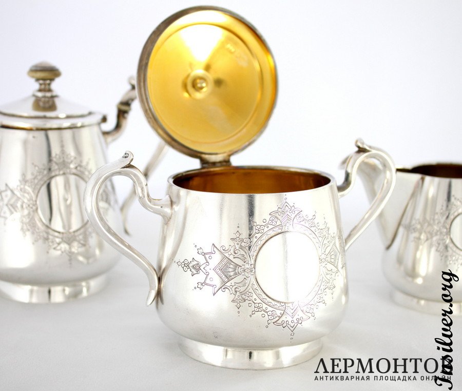 Чайный сервиз. Серебро 84. Россия