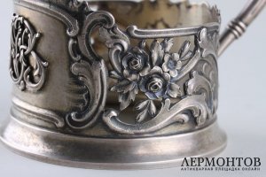 Подстаканник. 15 Артель. Серебро 84 пробы. Российская империя. 1908-1917 гг.