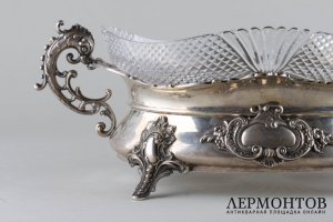 Ваза для фруктов. Серебро 800 пробы.Германия, фирма Bruckmann Sohne, конец  XIX в.