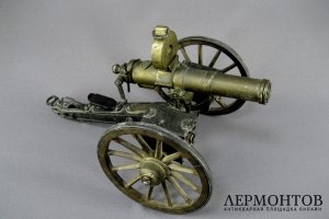 Модель пулемета Гатлинга. Бронза, дерево. Франция, XIX век.