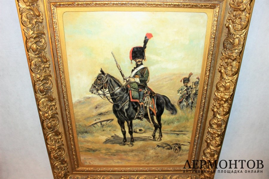 Картина. Гусар. Вальдемар Ирмингер Холст, масло. Дания