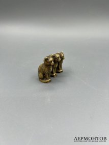 Статуэтка «Три кошки». Бронза, Австрия, 19 век