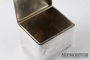 Чайница в классическом стиле. Серебро 84 пробы. Москва, Россия, посл. четв. XIX в.