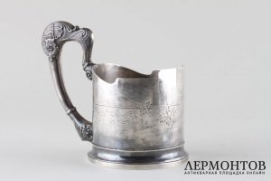 Подстаканник в стиле Модерн. Москва, 2 Артель. Серебро 84 пробы.