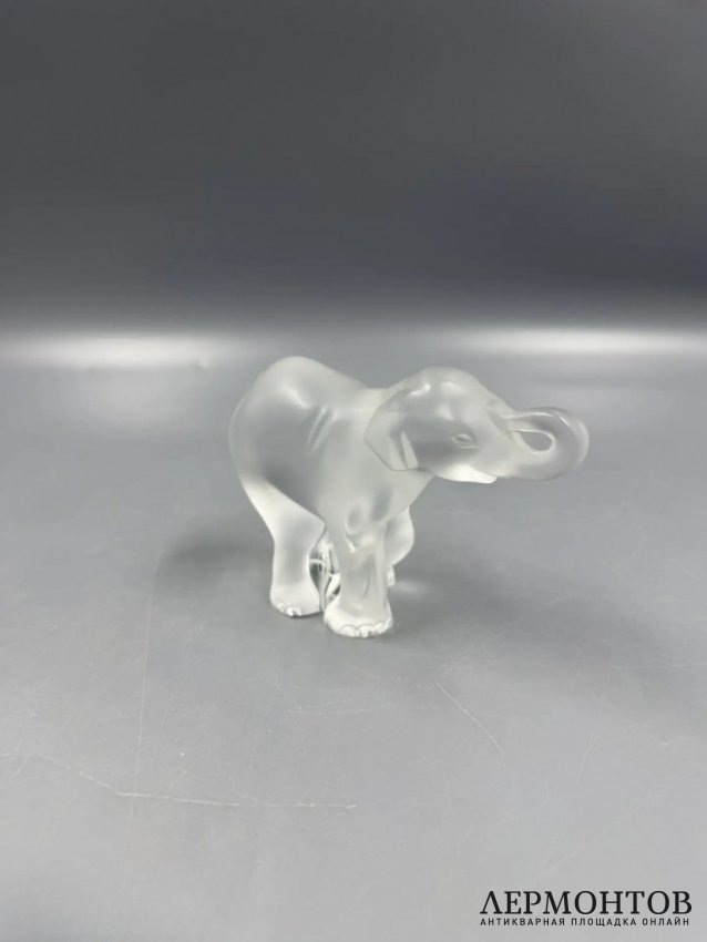 Статуэтка «Слонёнок». Хрусталь, Lalique, Франция