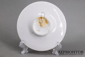Блюдце, сервиз Посвящается Дулево. Авторское, Г. Соркина. СССР, Дулево, 1980е гг.