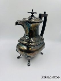 Чайно-кофейный сервиз, 4 предмета. Серебро 925, Walker & Hall, Англия, 1900