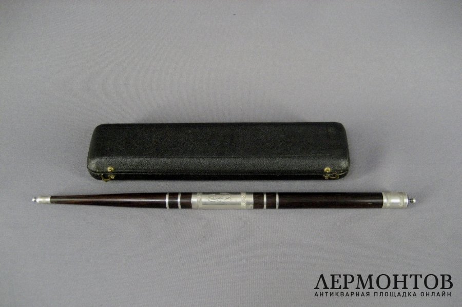 Дирижерская палочка. Дерево, серебро 950 пробы. Франция, XIX век. 