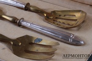 Набор для закусок. Серебро 950 пробы. Франция