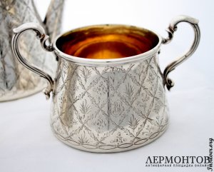 Чайный сервиз. Серебро 925. Англия