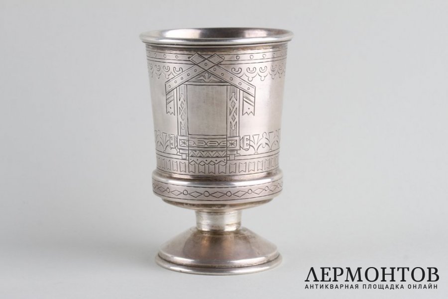 Стопа в русском стиле. Серебро 84 пробы. Российская империя, Иконников С.М., 1881