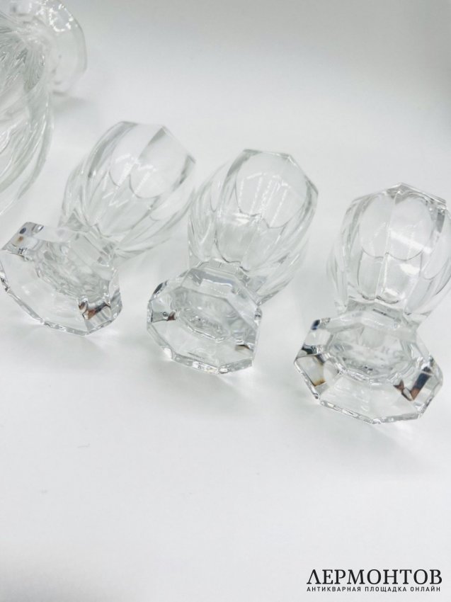 Набор для водки «Czarina»: штоф и 3 стопки. Хрусталь, Faberge, Россия, современная ра