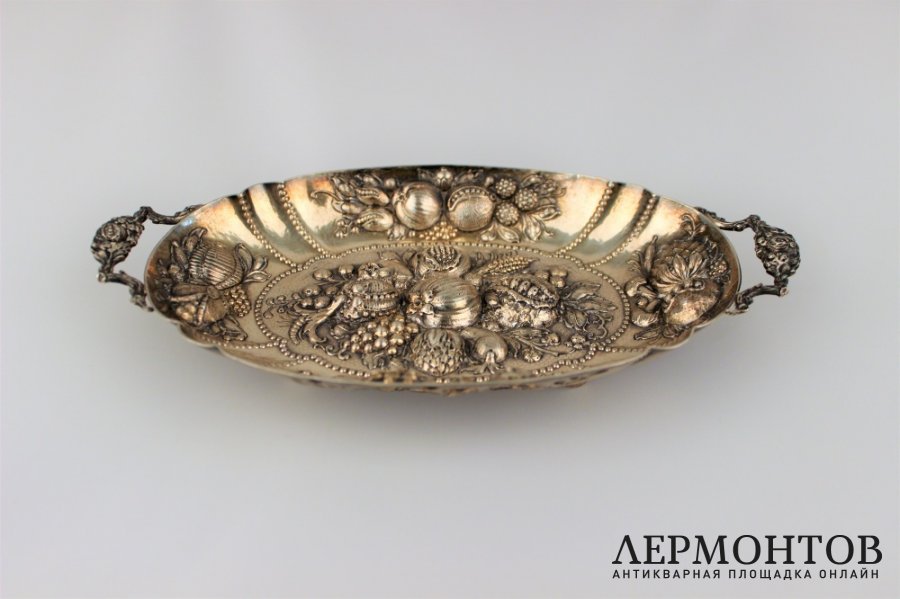 Ваза ажурная. Серебро 800 проба. Европа, XX век.