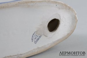 Статуэтка Яхта. Фарфор. Фабрика Ditmar and  Urbach, Чехословакия, 1930-е годы.