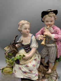 Статуэтка «Аллегория осени». Фарфор, роспись, Meissen, Германия, 2-я половина 19 века
