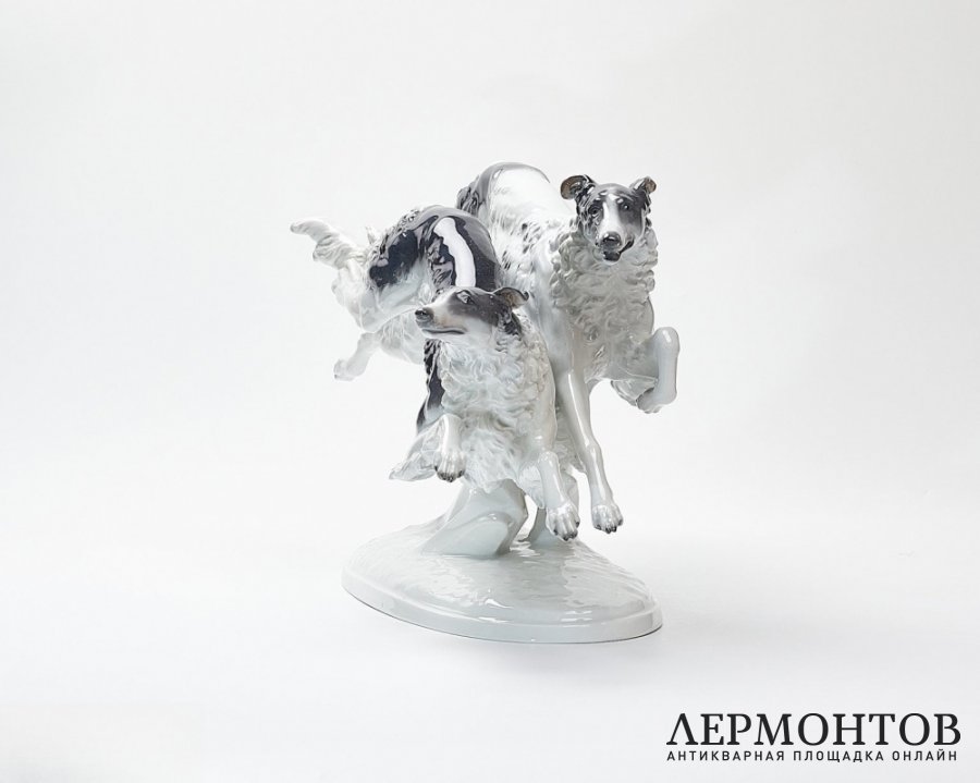 Статуэтка «Борзые». Фарфор, Rosenthal, Германия